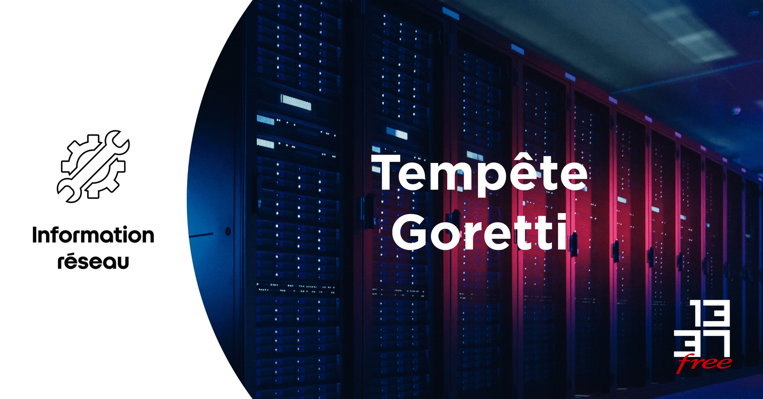 Tempête Goretti : le réseau de Free fortement impacté par les intempéries