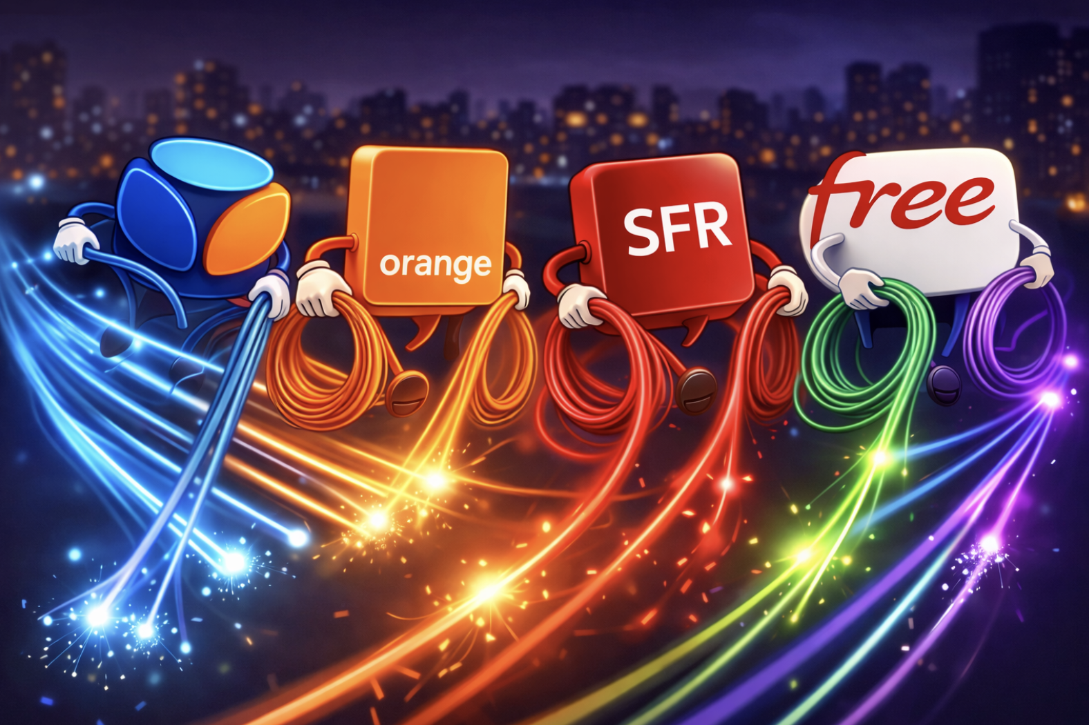 Fibre : Bouygues Telecom, Free, Orange et SFR s’affrontent pour capter les derniers abonnés ADSL dans un contexte particulier