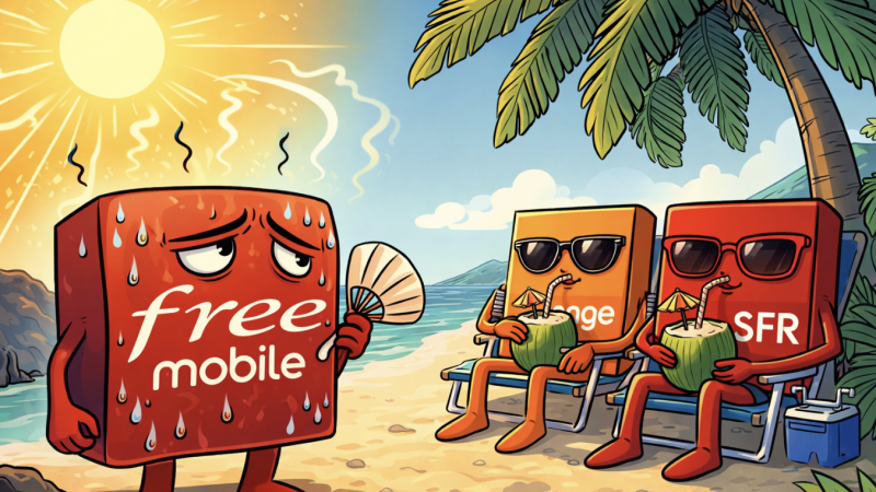 Le réseau de Free Mobile progresse mais reste le moins performant à La Réunion, Orange et SFR font la course en tête