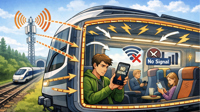 Ce n’est pas (que) la faute des opérateurs, un problème technique invisible et peu connu plombe la connexion dans les trains