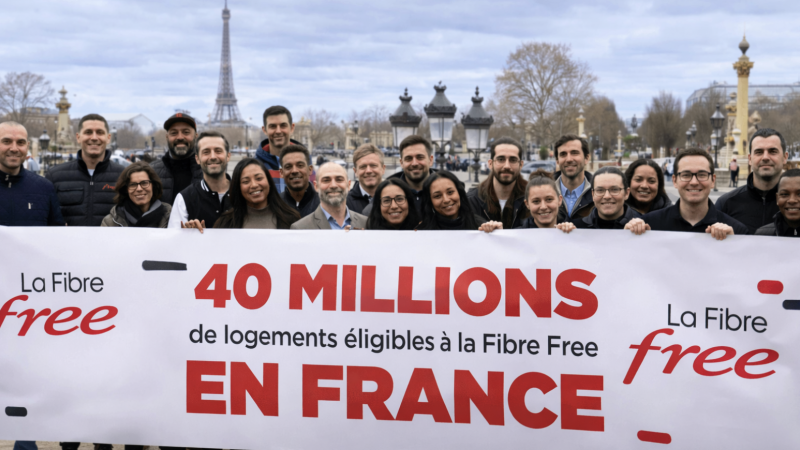 Free annonce franchir le cap des 40 millions de prises fibre, 90% de la population peut accéder à une connexion Freebox jusqu’à 8 Gbit/s