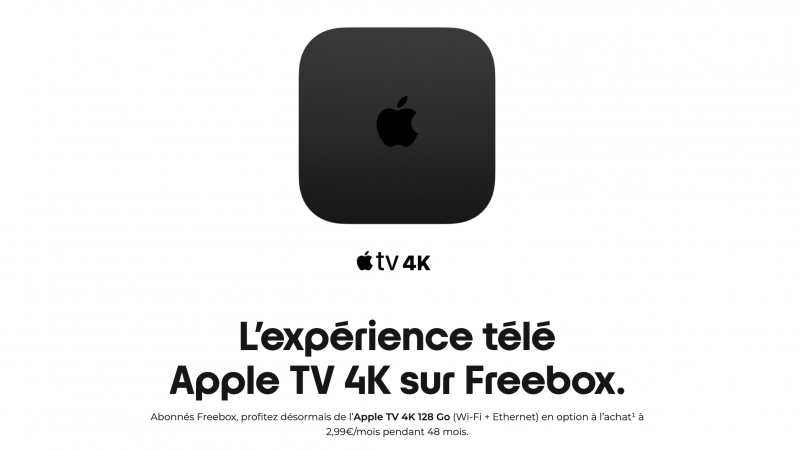 L’Apple TV 4K fait son retour dans les offres Freebox, une alternative de choix au Player TV Free 4K