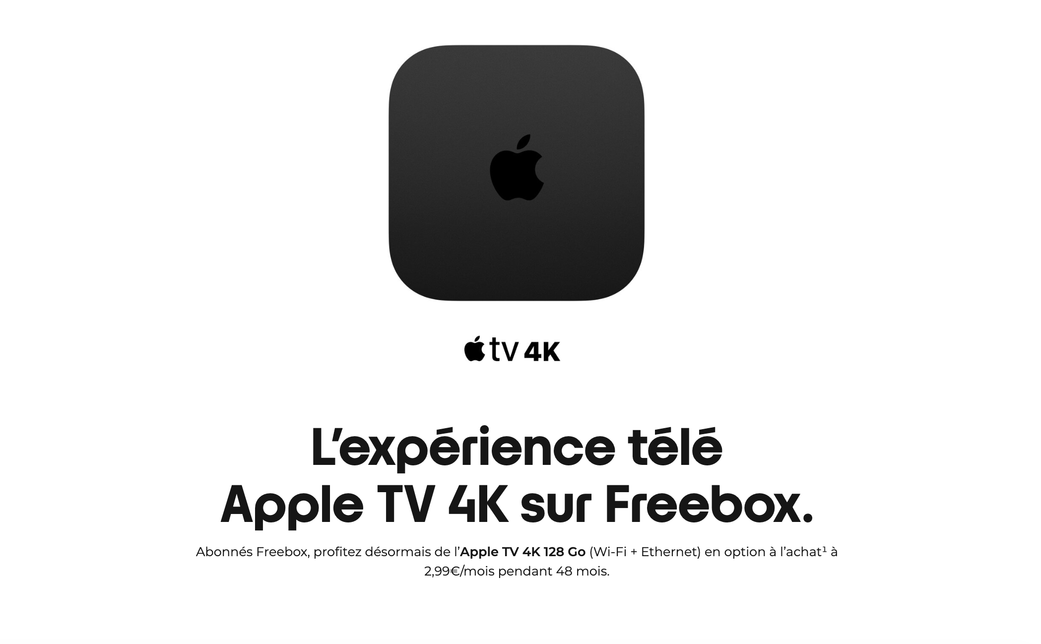 L’Apple TV 4K fait son retour dans les offres Freebox, une alternative de choix au Player TV Free 4K