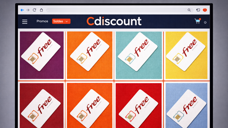 Après Amazon, Free Prépayé est aussi disponible sur Cdiscount