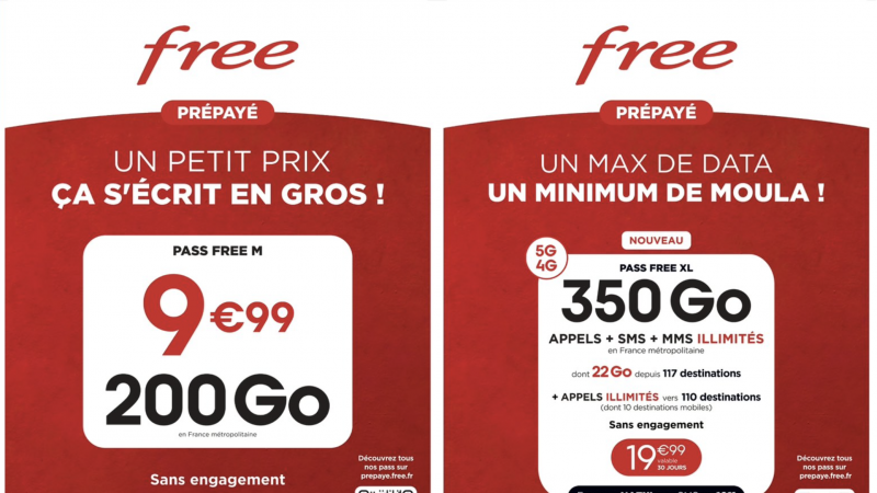 Free apporte de nombreux changements sur ses offres prépayées