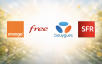 Les abonnés Free Mobile sont les plus fidèles, Free talonne Orange sur le fixe, Bouygues Telecom à la dernière place