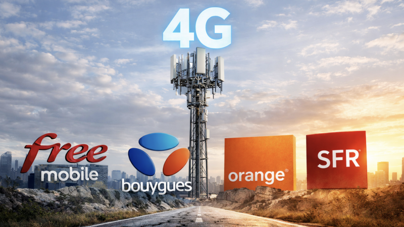 4G : Free Mobile et Bouygues Telecom se livrent une bataille acharnée derrière Orange et peuvent rêver de rattraper le maître