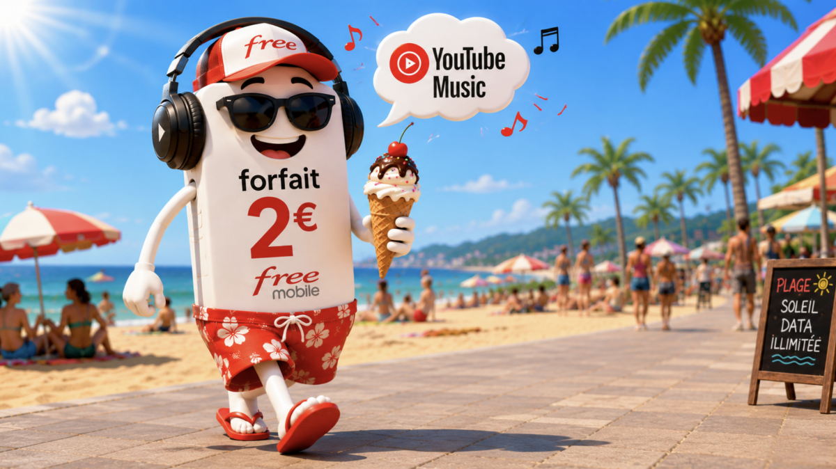 Free Mobile crée un combo inédit : un forfait mobile avec YouTube Premium et Music pour moins de 12 €