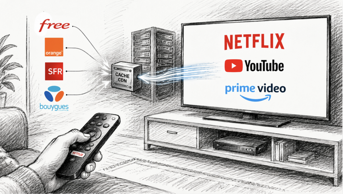 Une technologie invisible permet à Netflix, YouTube, Amazon d’arriver plus vite chez les abonnés Free, Orange, SFR et Bouygues