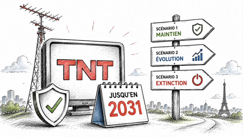 La TNT est sauvée jusqu’en 2031, mais son extinction fait désormais partie officiellement de 3 scénarios étudiés