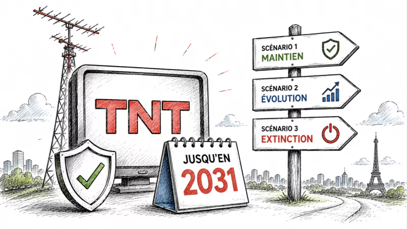 La TNT est sauvée jusqu’en 2031, mais son extinction fait désormais partie officiellement de 3 scénarios étudiés