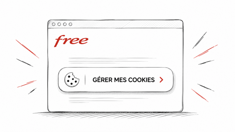 Free ajoute une nouveauté discrète sur son site web pour gérer les cookies à tout moment