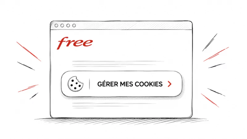 Free ajoute une nouveauté discrète sur son site web pour gérer les cookies à tout moment