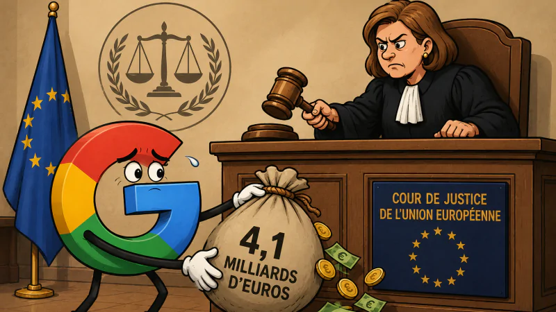 Coup dur pour Google : son amende record de 4,1 milliards d’euros est définitivement validée
