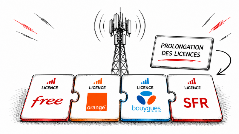 Une redistribution historique des fréquences mobiles de Free, Orange, Bouygues Telecom et SFR se prépare, les licences actuelles pourraient être prolongées jusqu’en 2035