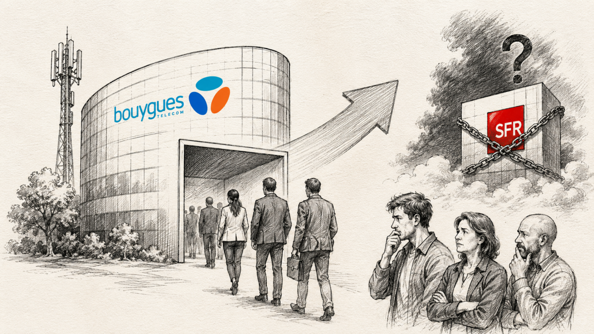 Bouygues Telecom se réorganise avant le possible rachat de SFR, les syndicats s’inquiètent