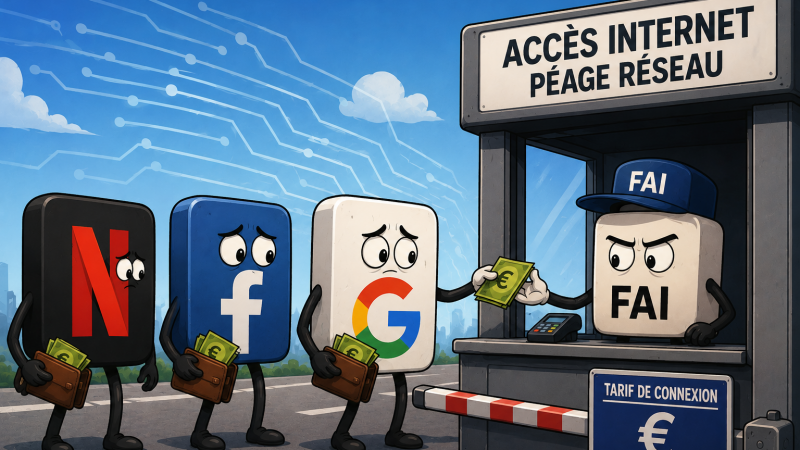 Faire payer les géants du net pour leur trafic internet, l’idée refait surface avec un projet de taxe