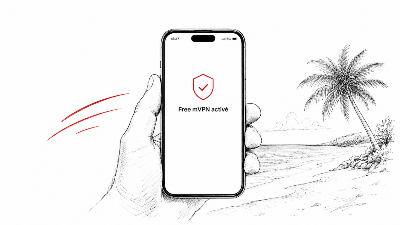 Le VPN inclus chez Free Mobile aurait trouvé son public, mais pas encore son grand public