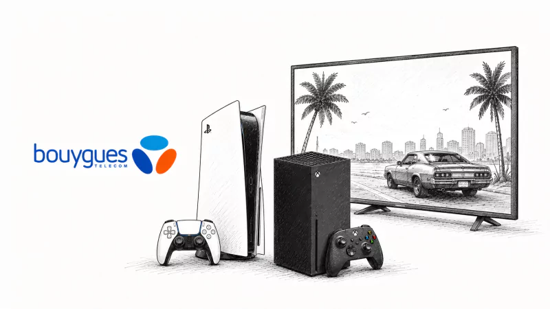 Bouygues Telecom brade les PS5 et Xbox avec ses Bbox gaming, jusqu’à 350 € de remise immédiate pour s’équiper avant GTA VI