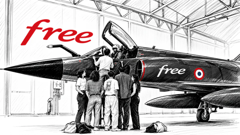 Free sort l’avion de chasse dans son nouveau spot TV pour vanter la Freebox Pop