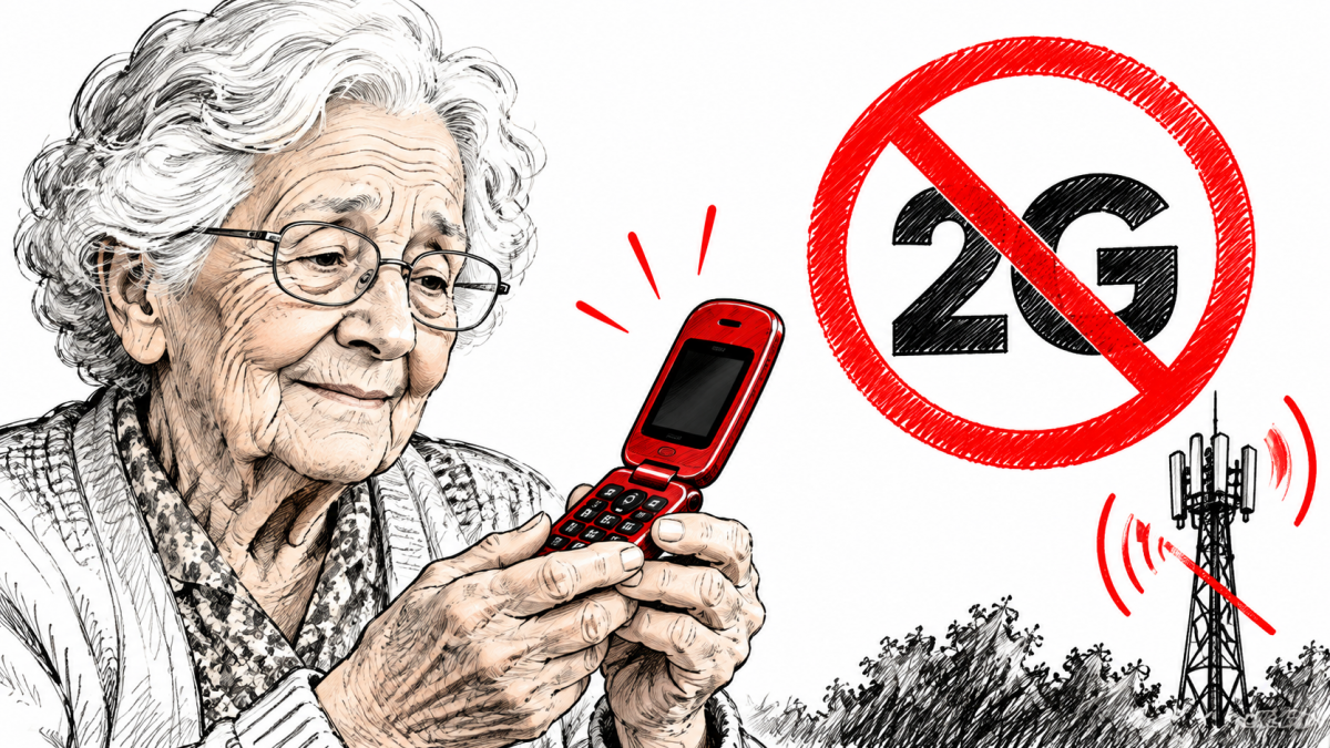 À 102 ans, elle va devoir abandonner son fidèle téléphone à clapet à cause de la fin de la 2G