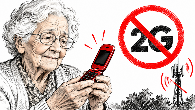 À 102 ans, elle va devoir abandonner son fidèle téléphone à clapet à cause de la fin de la 2G