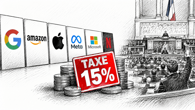 Les députés veulent taxer Microsoft, Facebook, Apple et compagnie à 15%