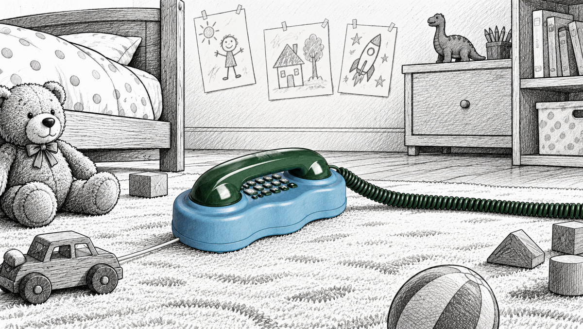 Clin d’œil : le téléphone fixe fait son retour… dans les chambres des enfants